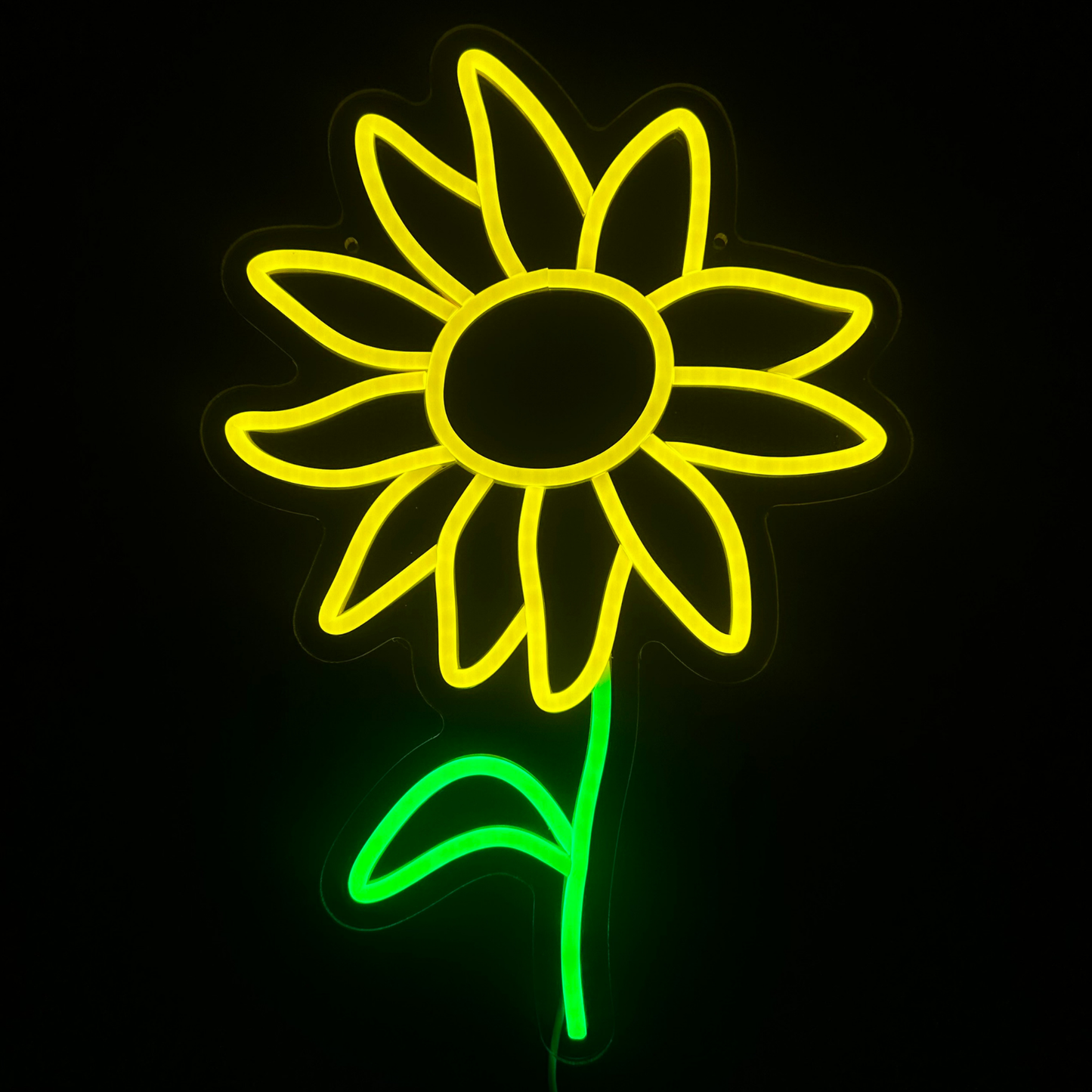 Neon Lamp - Zonnebloem - Dimbaar - Incl. Ophanghaakjes - Neon Sign - 42 x 39 cm