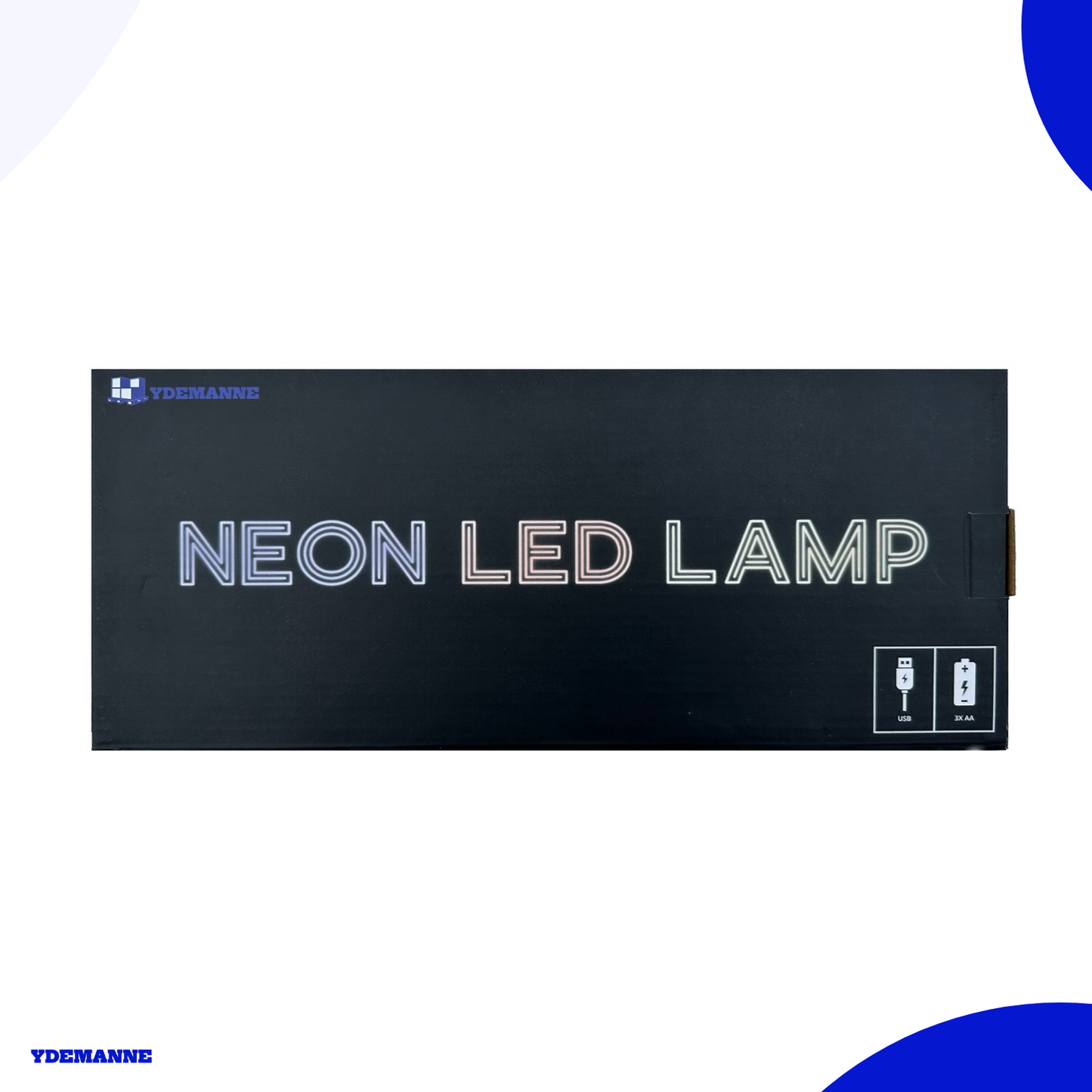 Neon Lamp - Regenboog - Incl. 3 Batterijen - 26 x 30 cm