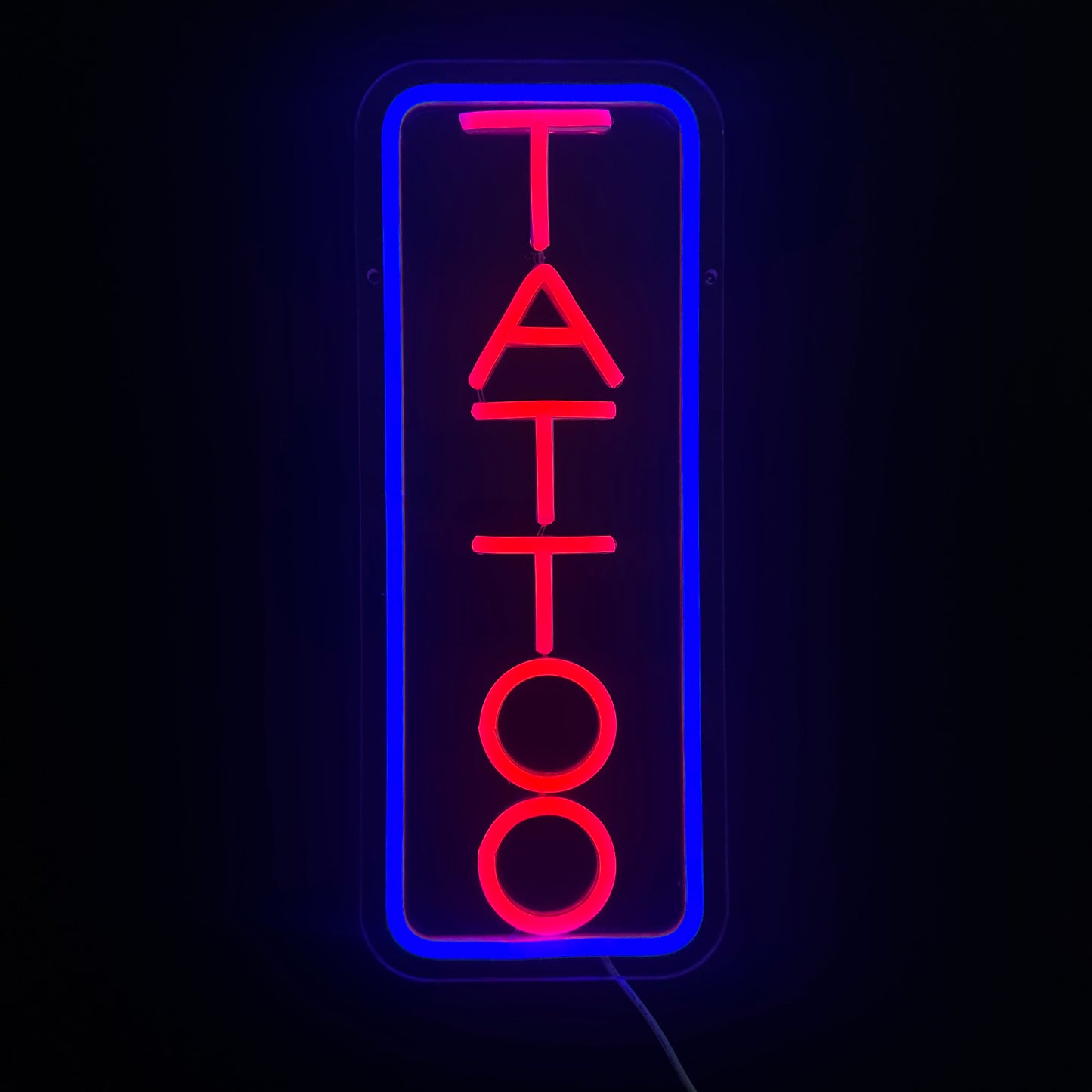 Neon Lamp - Tattoo - Incl. Ophanghaakjes - Neon Sign - 40 x 16 cm
