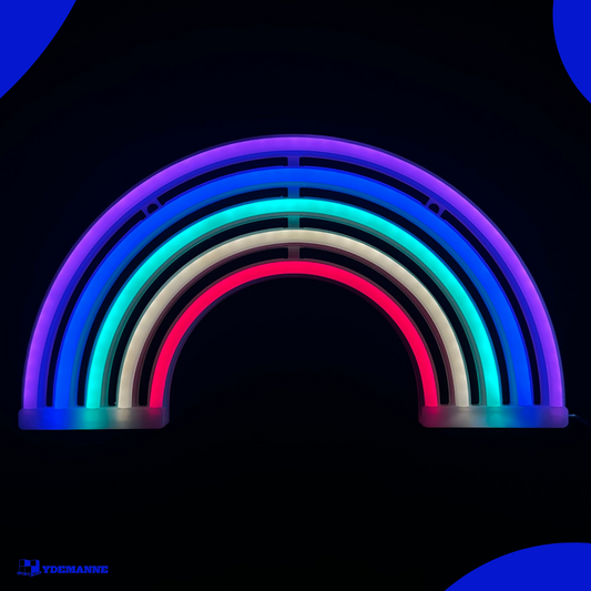 Neon Lamp - Regenboog - Incl. 3 Batterijen - 26 x 30 cm