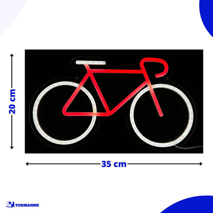 Neon Lamp - Fiets - Incl. Ophanghaakjes - Neon Sign - 20 x 35 cm