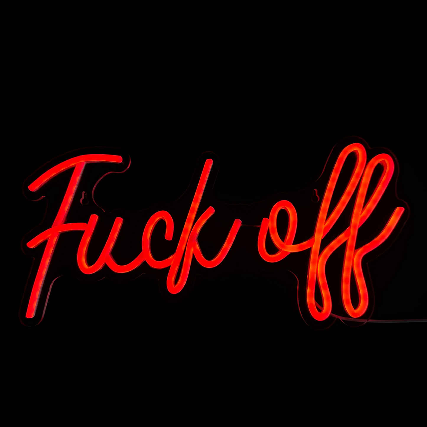 Neon Lamp - Fuck Off - Incl. Ophanghaakjes - Neon Sign - 20 x 40 cm