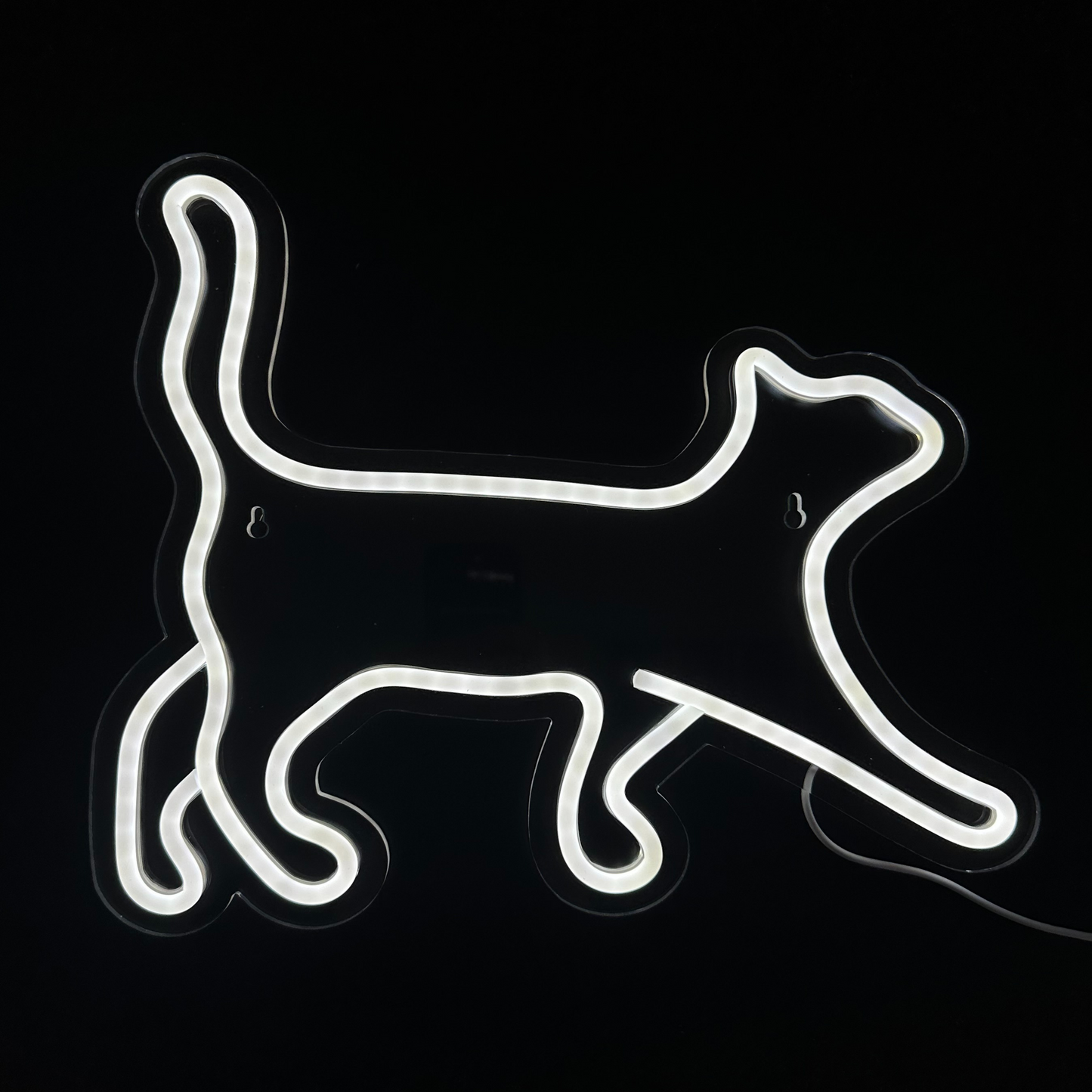 Neon Lamp - Kat - Incl. Ophanghaakjes - Neon Sign - 30 x 36.5 cm