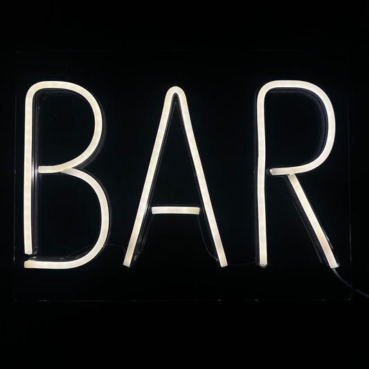 Neon Lamp - BAR - Incl. Ophanghaakjes - Neon Sign - 30 x 40 cm