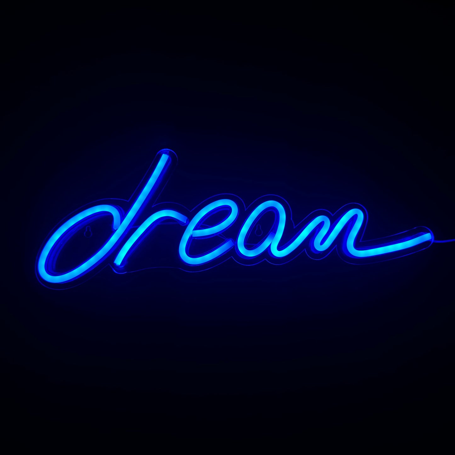 Neon Lamp - Dream Blauw - Incl. Ophanghaakjes - Neon Sign - 15 x 46 cm