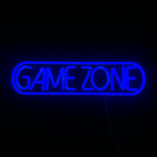 Neon Lamp - Game Zone - Dimbaar - Incl. Ophanghaakjes - Neon Sign - 12 x 42 cm