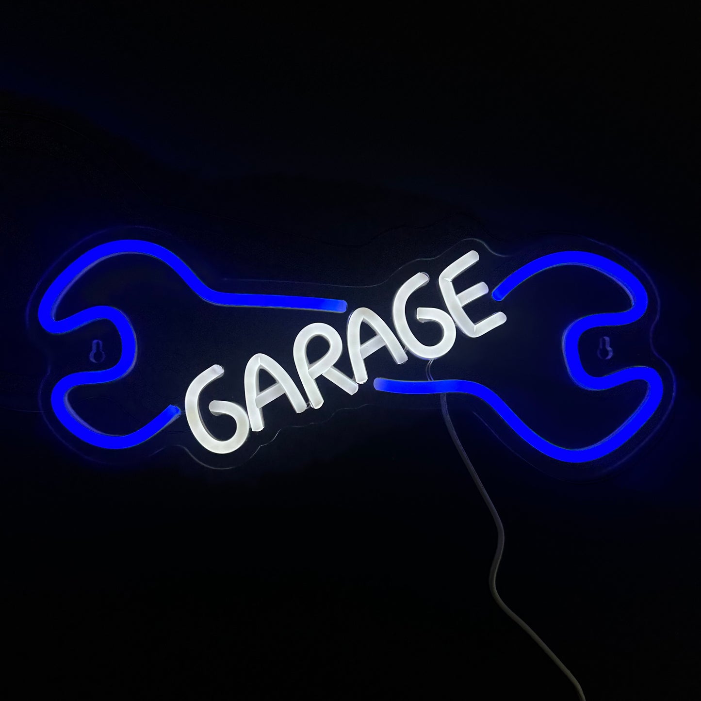 Neon Lamp - Garage - Mancave- Incl. Ophanghaakjes - Neon Sign - 16 x 40 cm