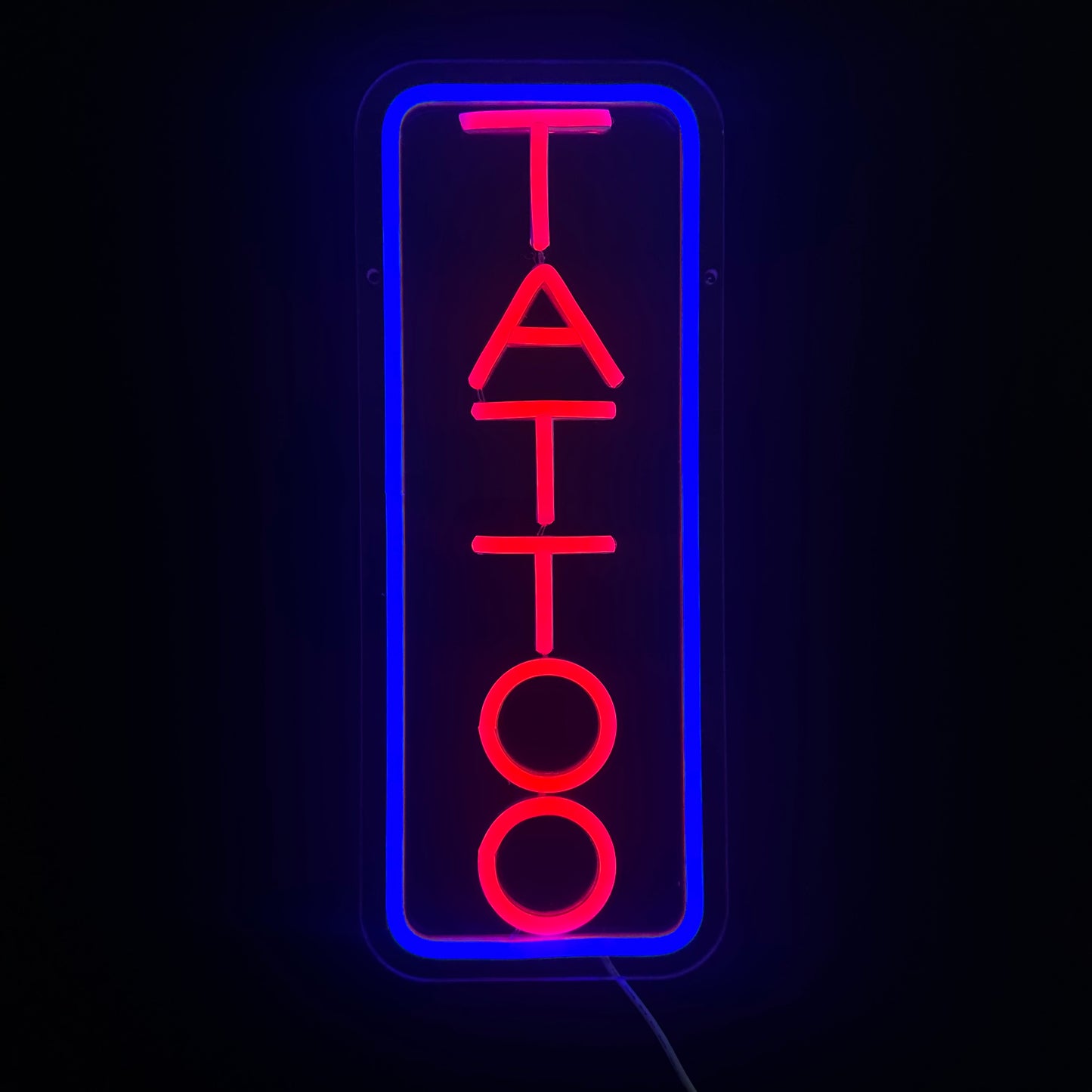 Neon Lamp - Tattoo - Incl. Ophanghaakjes - Neon Sign - 40 x 16 cm