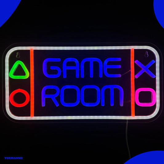 Neon Lamp - Game Room Controller - Dimbaar - Incl. Ophanghaakjes - Neon Sign - 20 x 40 cm