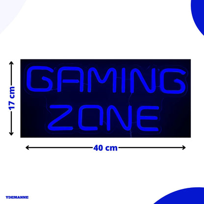 Neon Lamp - Gaming Zone - Dimbaar - Incl. Ophanghaakjes - Neon Sign - 17 x 40 cm